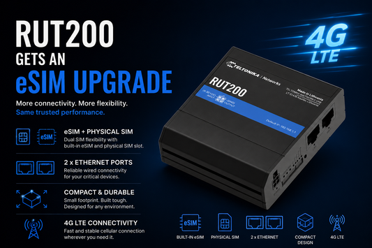 Teltonika RUT200 gets an eSIM upgrade