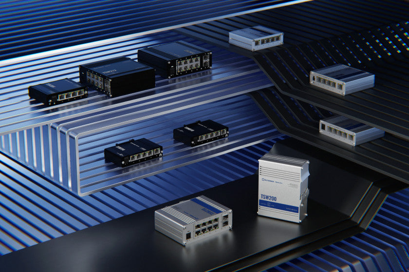 TSW Teltonika Switches - POE and Non POE switches including managed and unmanaged.