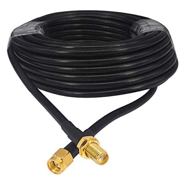 10m Long Antenna Extension Cable RG58 Black