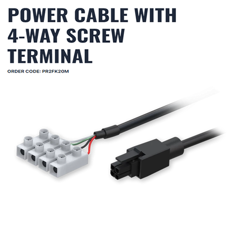 Teltonika PR2FK20M - Power Cable With 4 Way Screw Terminal