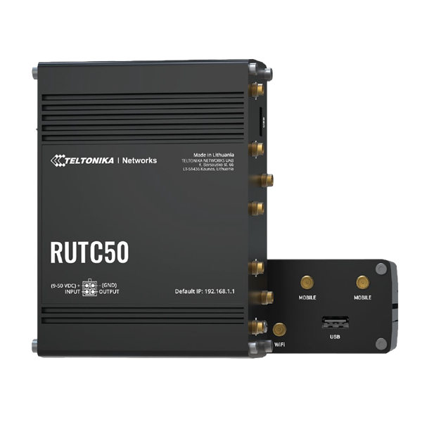Teltonika RUTC50 Industrial 5G Router with WiFi6 – 5G Routers